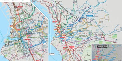 Марсеј автобус на маршрутата на мапата