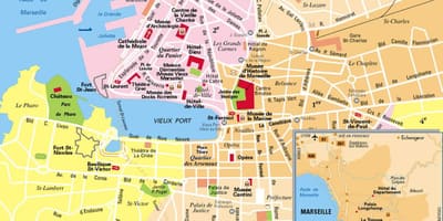 Марсеј франција карта на градот